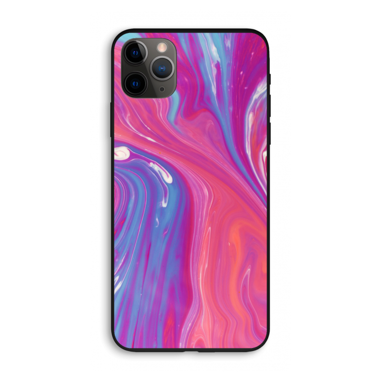 Paarse stroom: iPhone 11 Pro Max Biologisch afbreekbaar hoesje