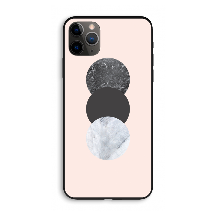 Marmeren cirkels: iPhone 11 Pro Max Biologisch afbreekbaar hoesje
