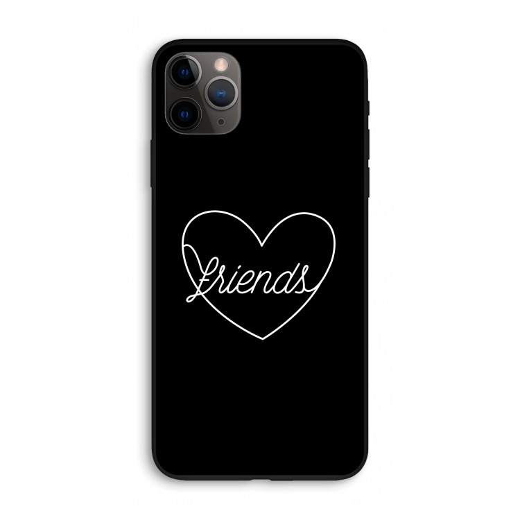 Friends heart black: iPhone 11 Pro Max Biologisch afbreekbaar hoesje