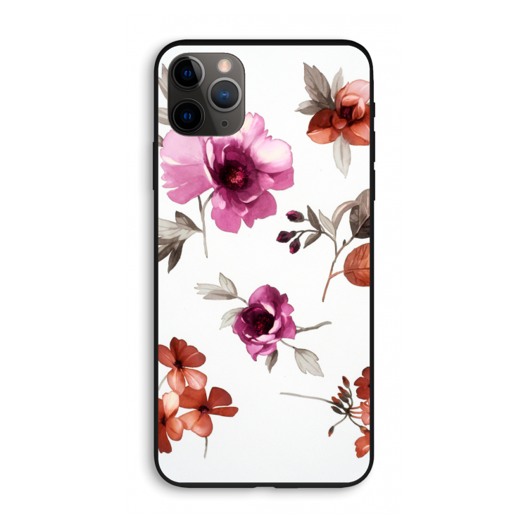 Geschilderde bloemen: iPhone 11 Pro Max Biologisch afbreekbaar hoesje