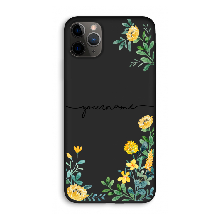 Gele bloemen: iPhone 11 Pro Max Biologisch afbreekbaar hoesje
