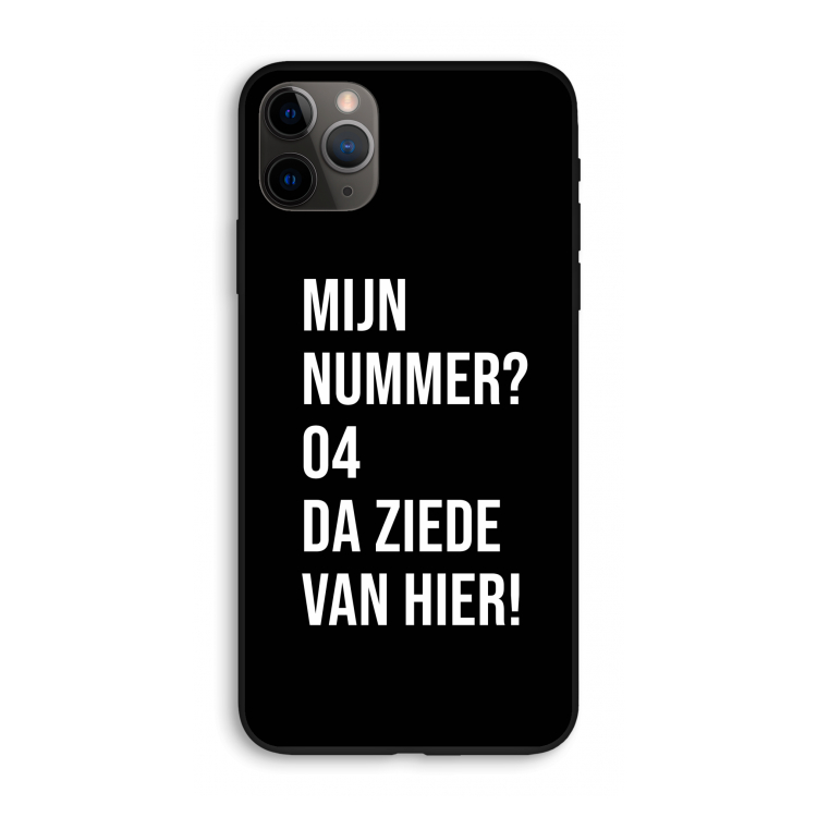 Da ziede van hier - Zwart: iPhone 11 Pro Max Biologisch afbreekbaar hoesje