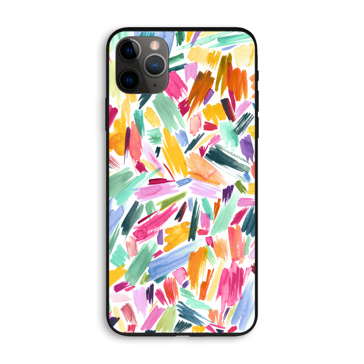 Watercolor Brushstrokes: iPhone 11 Pro Max Biologisch afbreekbaar hoesje