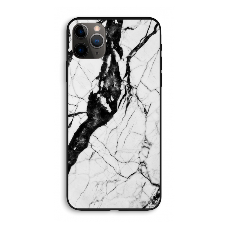 Witte marmer 2: iPhone 11 Pro Max Biologisch afbreekbaar hoesje