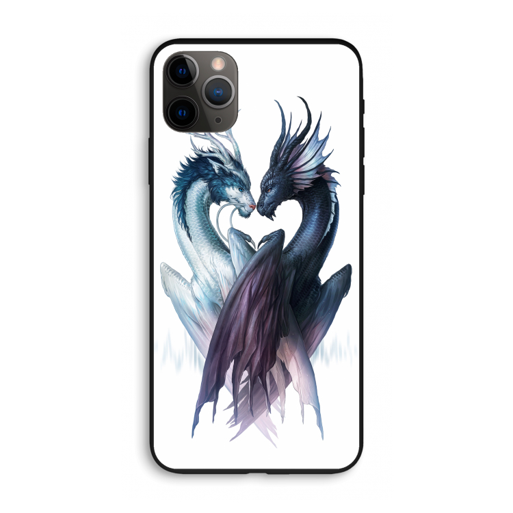 Yin Yang Dragons: iPhone 11 Pro Max Biologisch afbreekbaar hoesje