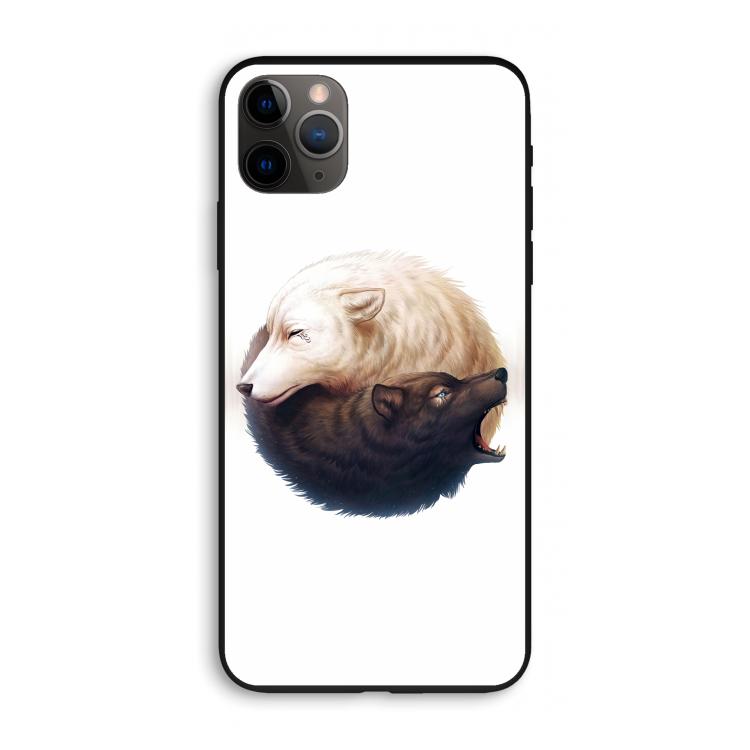 Yin Yang Wolves: iPhone 11 Pro Max Biologisch afbreekbaar hoesje