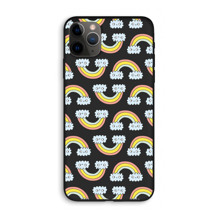 Regenboog: iPhone 11 Pro Max Biologisch afbreekbaar hoesje