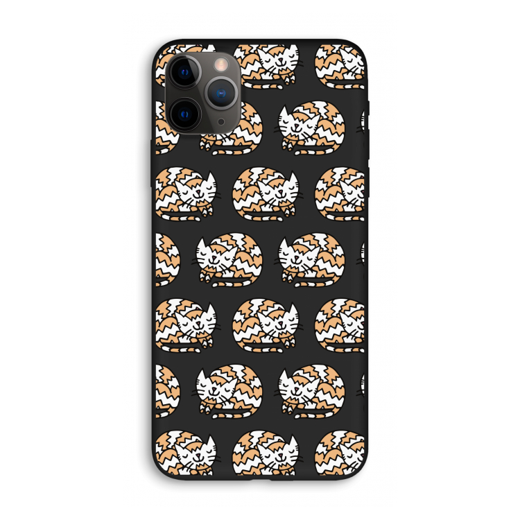 Slapende poes: iPhone 11 Pro Max Biologisch afbreekbaar hoesje