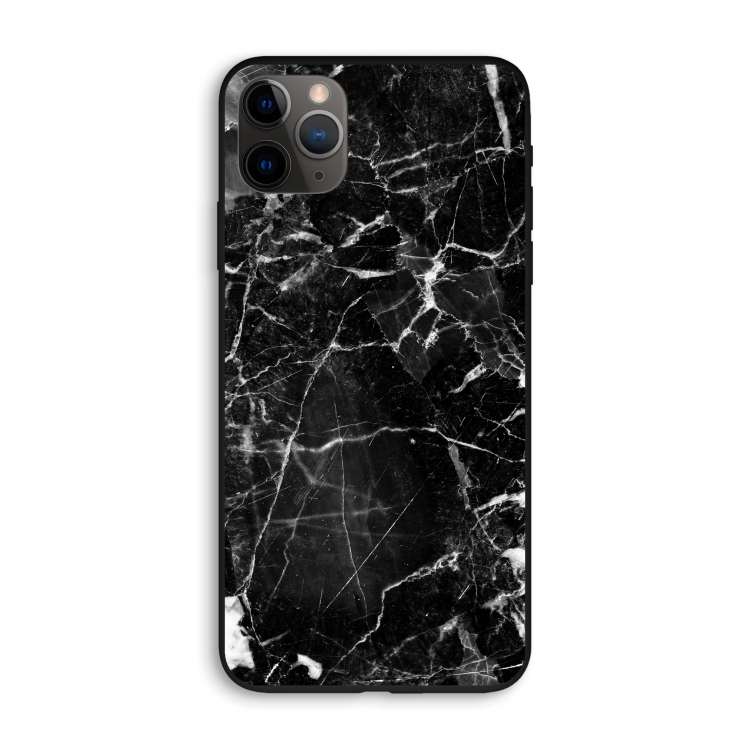 Zwart Marmer 2: iPhone 11 Pro Max Biologisch afbreekbaar hoesje