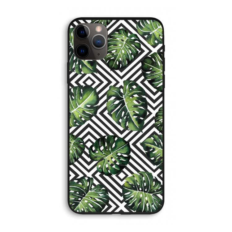 Geometrische jungle: iPhone 11 Pro Max Biologisch afbreekbaar hoesje