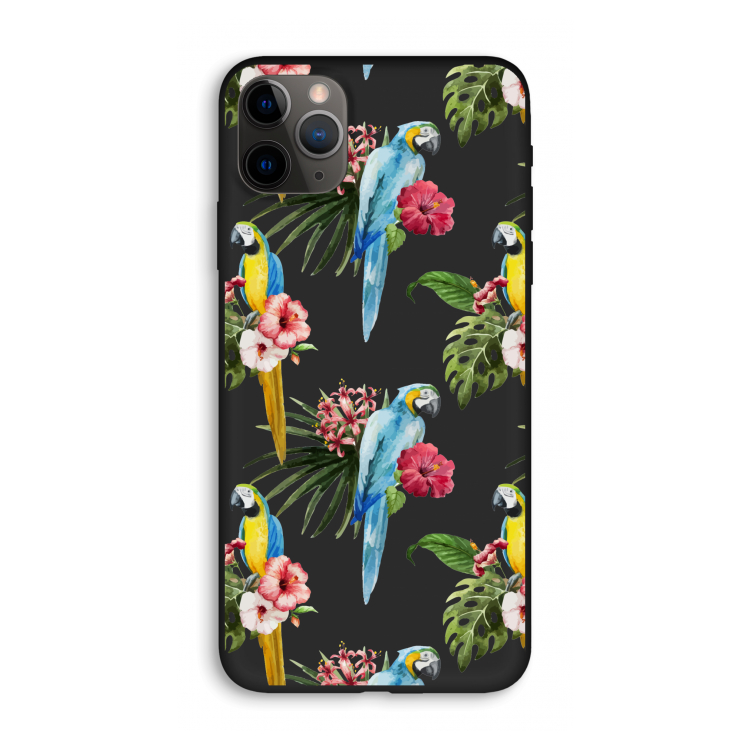 Kleurrijke papegaaien: iPhone 11 Pro Max Biologisch afbreekbaar hoesje