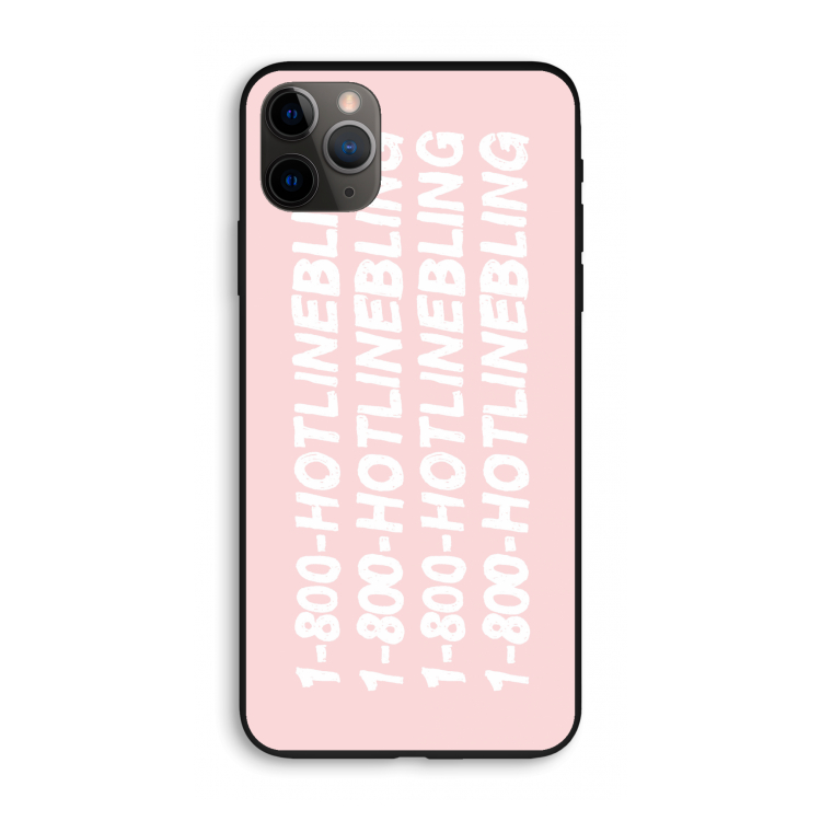 Hotline bling pink: iPhone 11 Pro Max Biologisch afbreekbaar hoesje