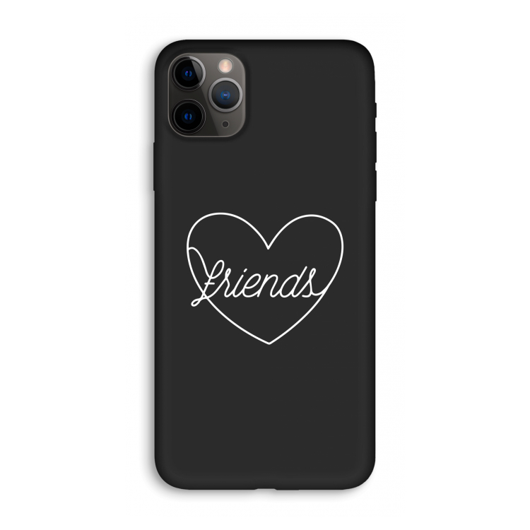 Friends heart pastel: iPhone 11 Pro Max Biologisch afbreekbaar hoesje