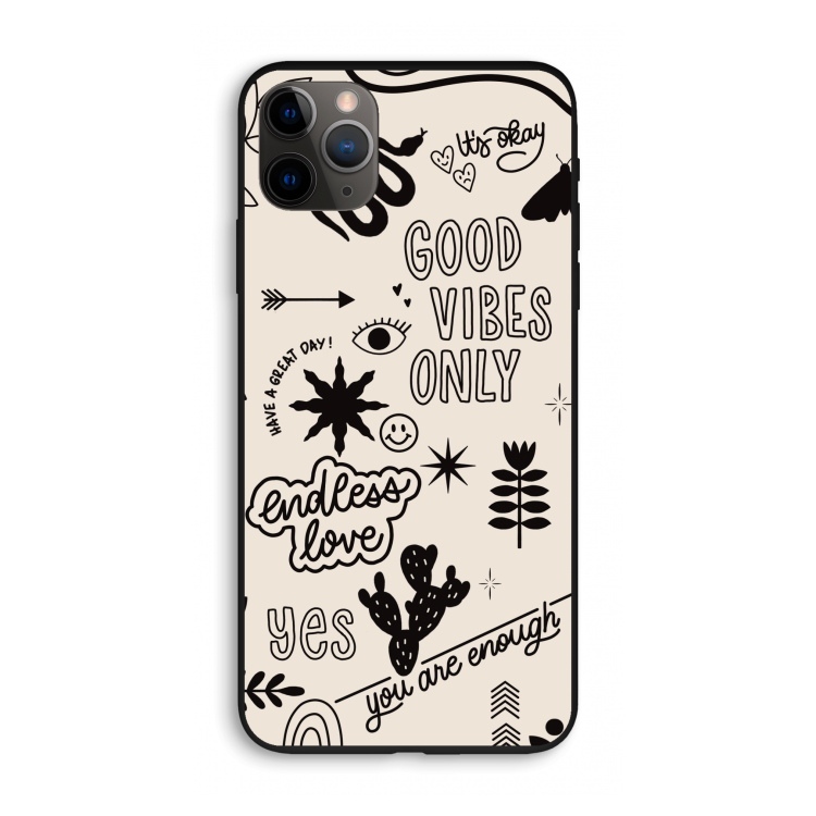 Good vibes: iPhone 11 Pro Max Biologisch afbreekbaar hoesje