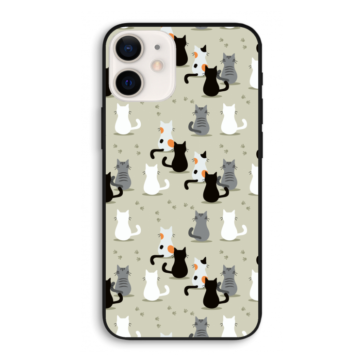 Katten: iPhone 12 Biologisch afbreekbaar hoesje