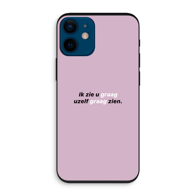 uzelf graag zien: iPhone 12 mini Biologisch afbreekbaar hoesje