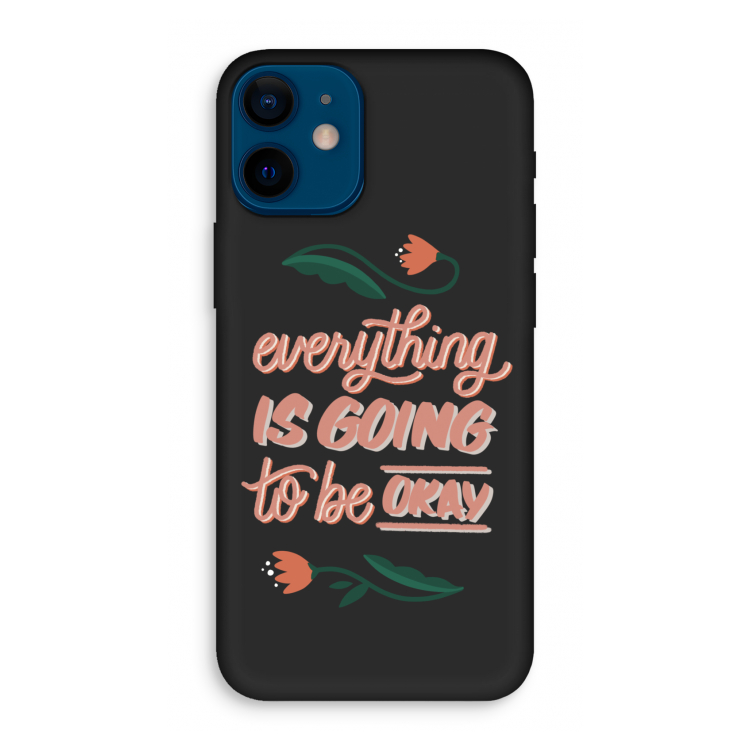 Optimistic flower girl: iPhone 12 mini Biologisch afbreekbaar hoesje
