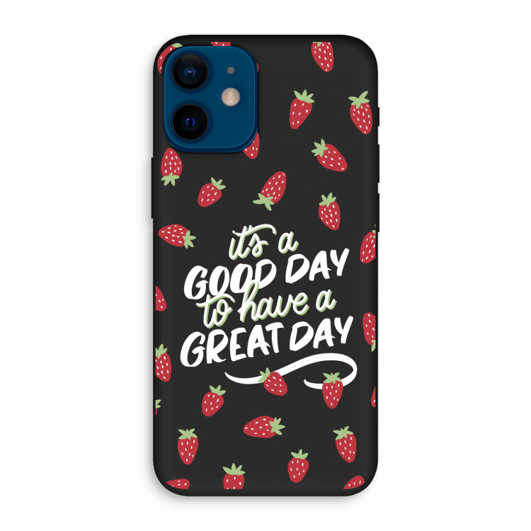 Don't forget to have a great day: iPhone 12 mini Biologisch afbreekbaar hoesje