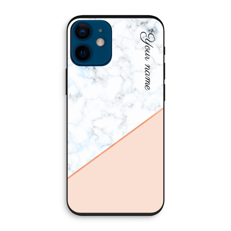 Marmer in stijl: iPhone 12 mini Biologisch afbreekbaar hoesje