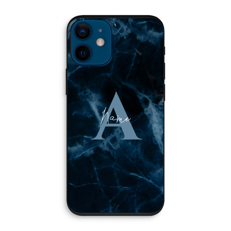 Midnight Marble: iPhone 12 mini Biologisch afbreekbaar hoesje