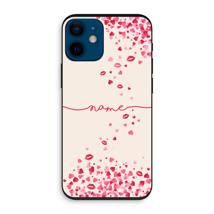 Hartjes en kusjes: iPhone 12 mini Biologisch afbreekbaar hoesje