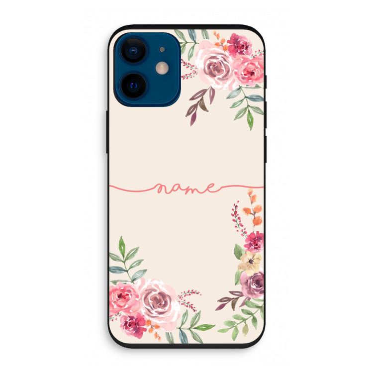 Rozen: iPhone 12 mini Biologisch afbreekbaar hoesje