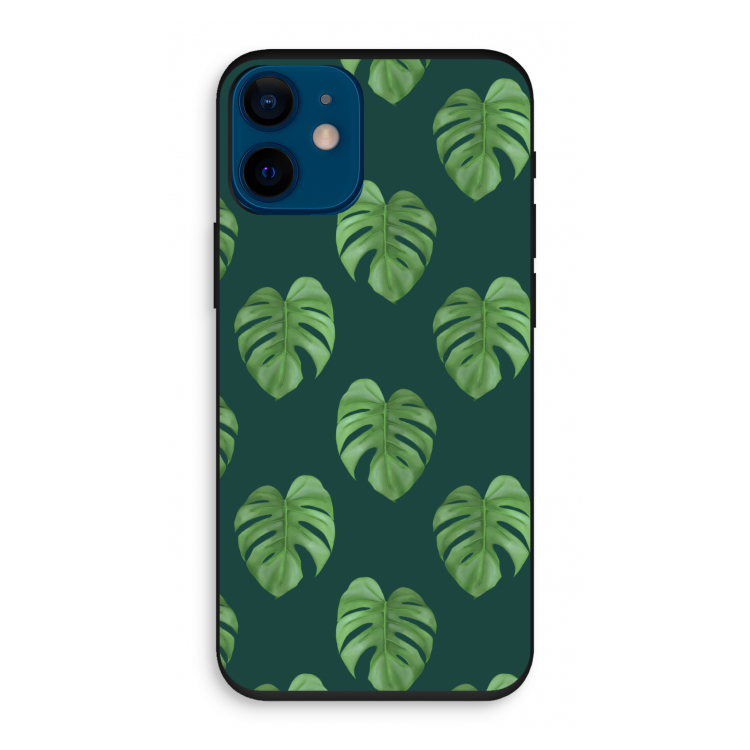 Monstera leaves: iPhone 12 mini Biologisch afbreekbaar hoesje