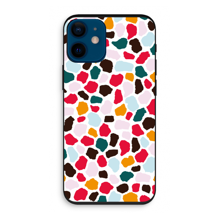 Colored Giraffe: iPhone 12 mini Biologisch afbreekbaar hoesje