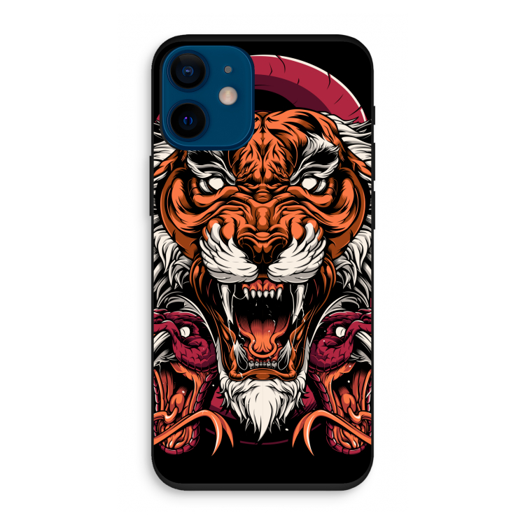 Tiger and Rattlesnakes: iPhone 12 mini Biologisch afbreekbaar hoesje