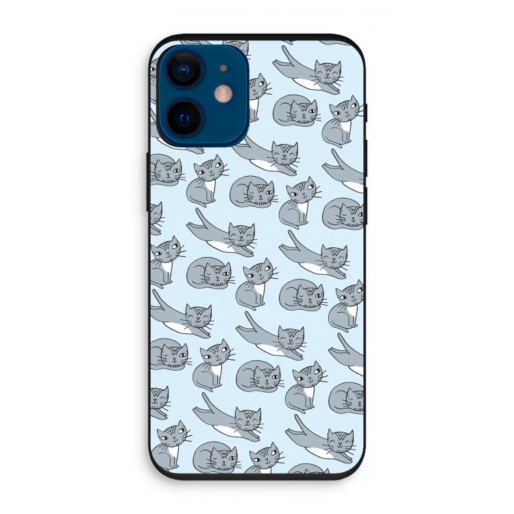 Poezen: iPhone 12 mini Biologisch afbreekbaar hoesje