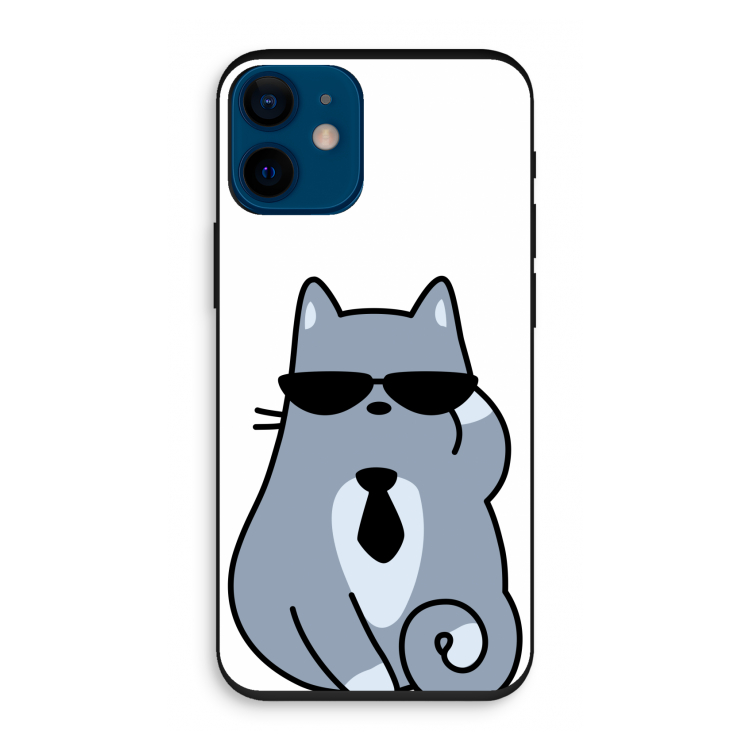 Cool cat: iPhone 12 mini Biologisch afbreekbaar hoesje