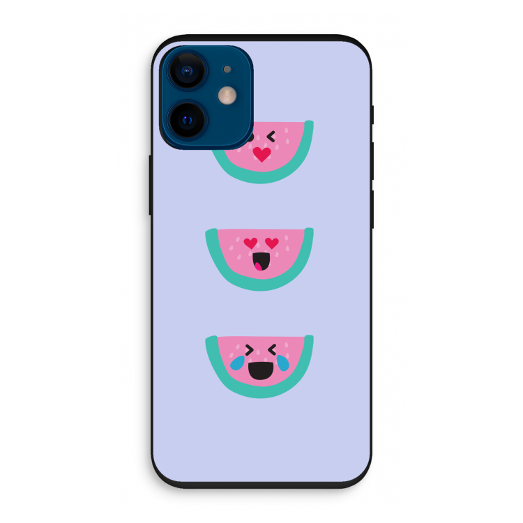 Smiley watermeloen: iPhone 12 mini Biologisch afbreekbaar hoesje