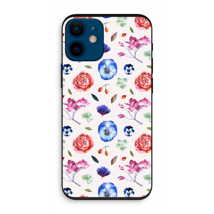 Bloemetjes: iPhone 12 mini Biologisch afbreekbaar hoesje