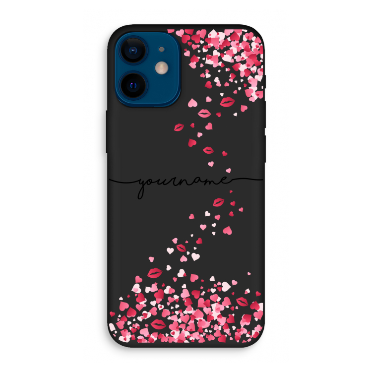 Hartjes en kusjes: iPhone 12 mini Biologisch afbreekbaar hoesje