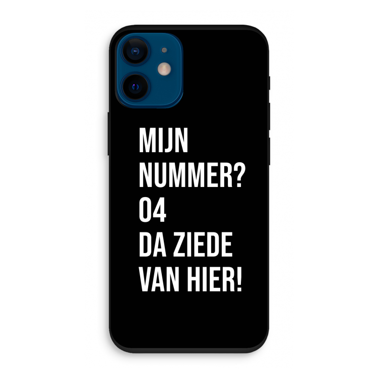 Da ziede van hier - Zwart: iPhone 12 mini Biologisch afbreekbaar hoesje