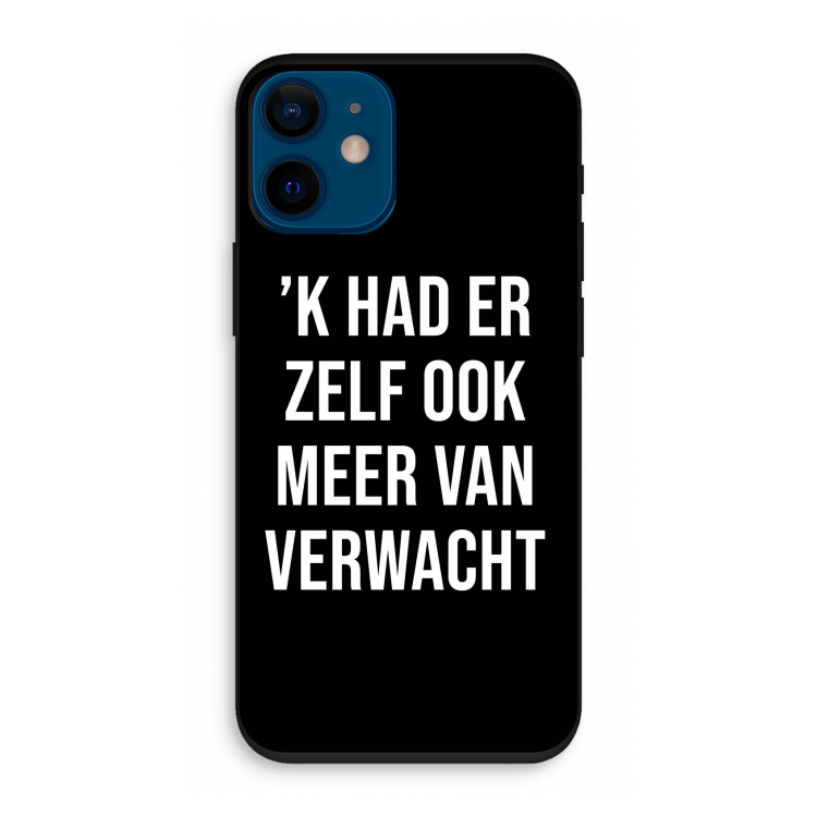 Meer verwacht - Zwart: iPhone 12 mini Biologisch afbreekbaar hoesje