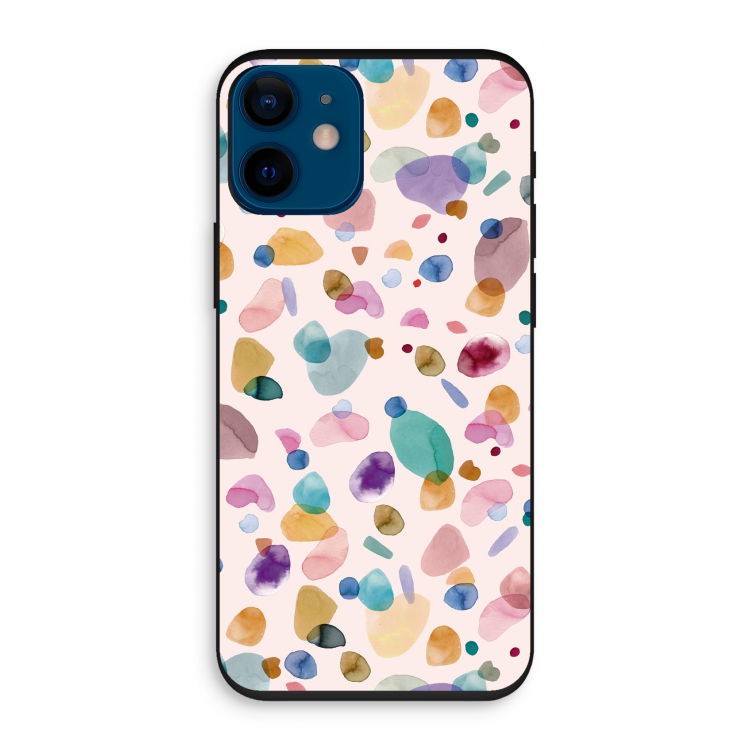 Terrazzo Memphis Pink: iPhone 12 mini Biologisch afbreekbaar hoesje