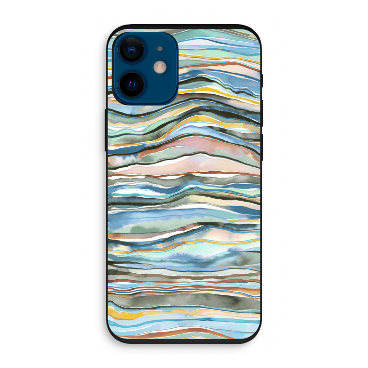 Watercolor Agate: iPhone 12 mini Biologisch afbreekbaar hoesje