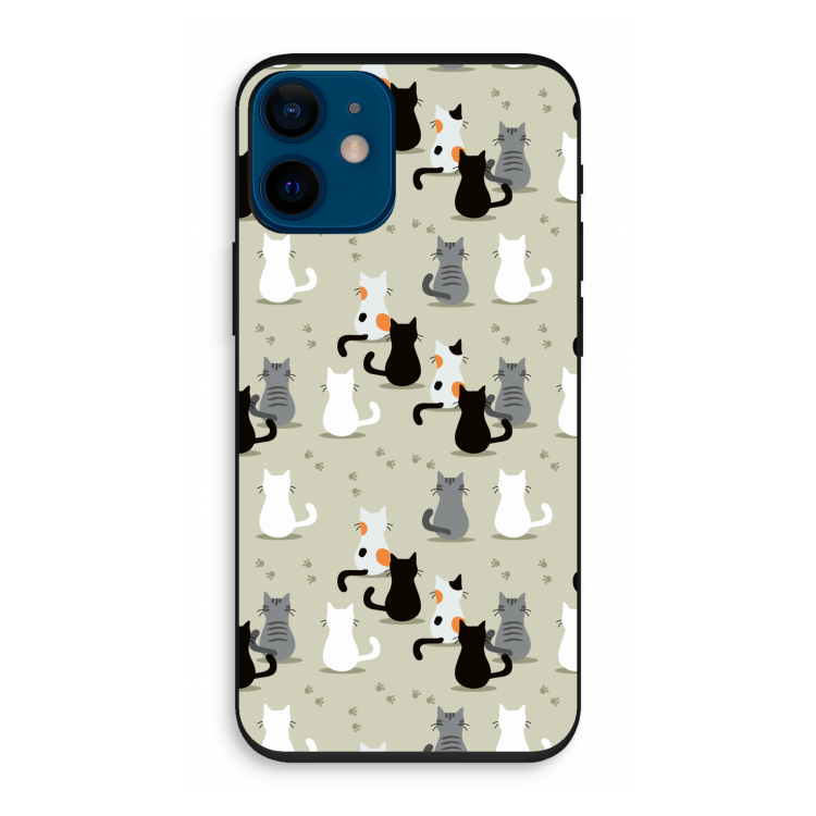 Katten: iPhone 12 mini Biologisch afbreekbaar hoesje