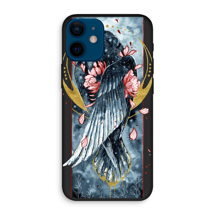 Golden Raven: iPhone 12 mini Biologisch afbreekbaar hoesje