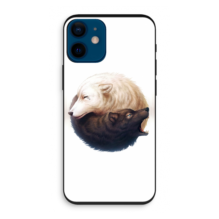 Yin Yang Wolves: iPhone 12 mini Biologisch afbreekbaar hoesje