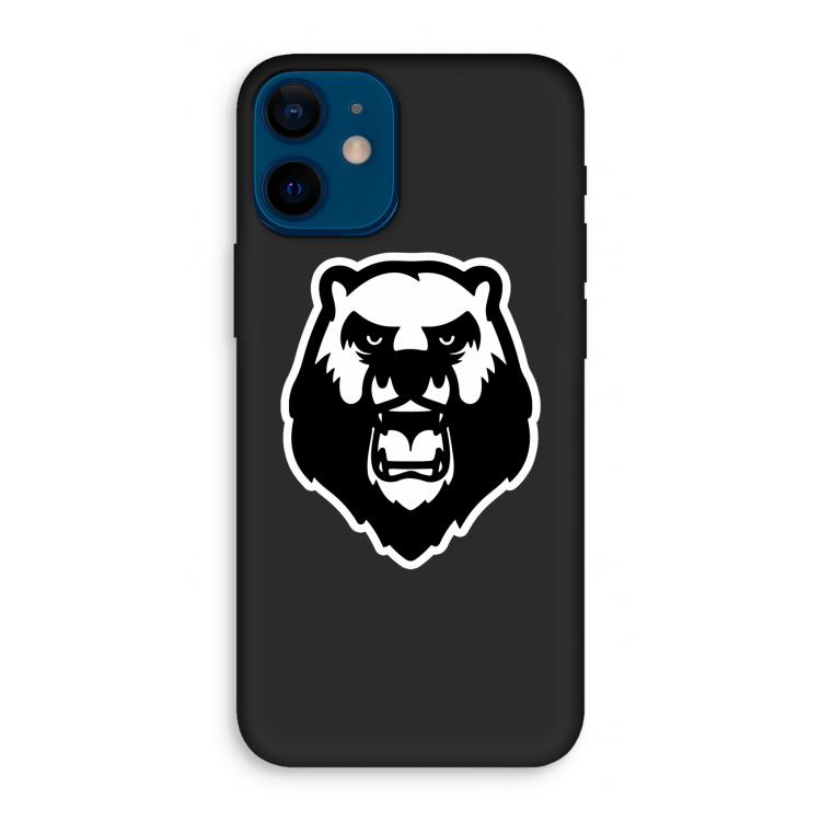 Angry Bear (white): iPhone 12 mini Biologisch afbreekbaar hoesje