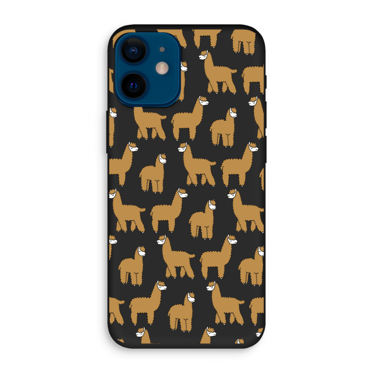 Alpacas: iPhone 12 mini Biologisch afbreekbaar hoesje