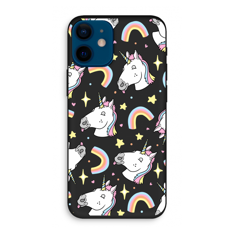Rainbow Unicorn: iPhone 12 mini Biologisch afbreekbaar hoesje