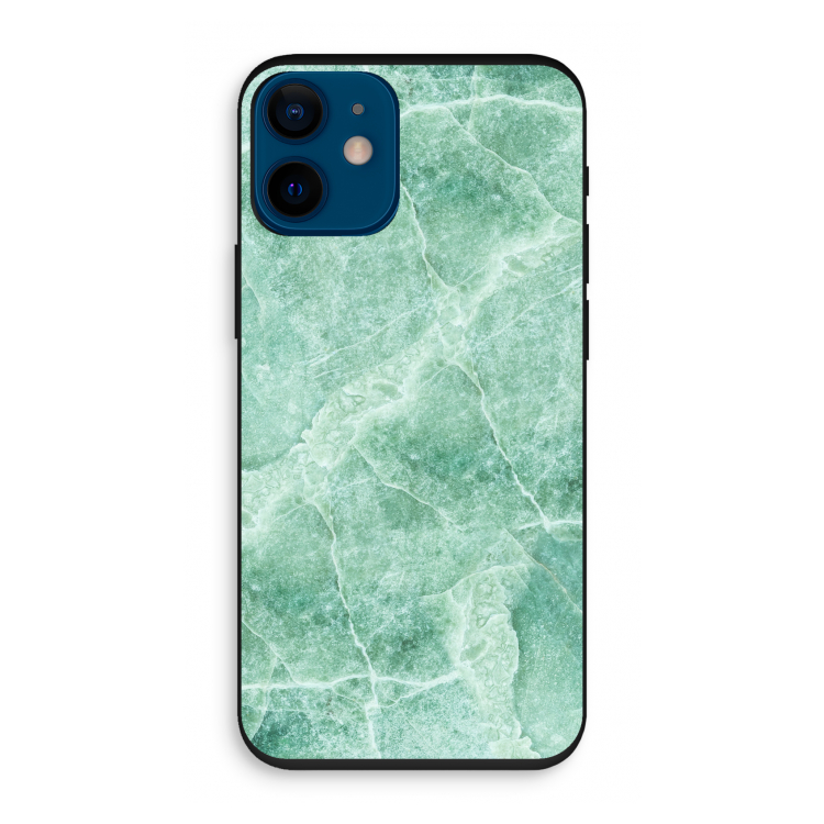 Groen marmer: iPhone 12 mini Biologisch afbreekbaar hoesje