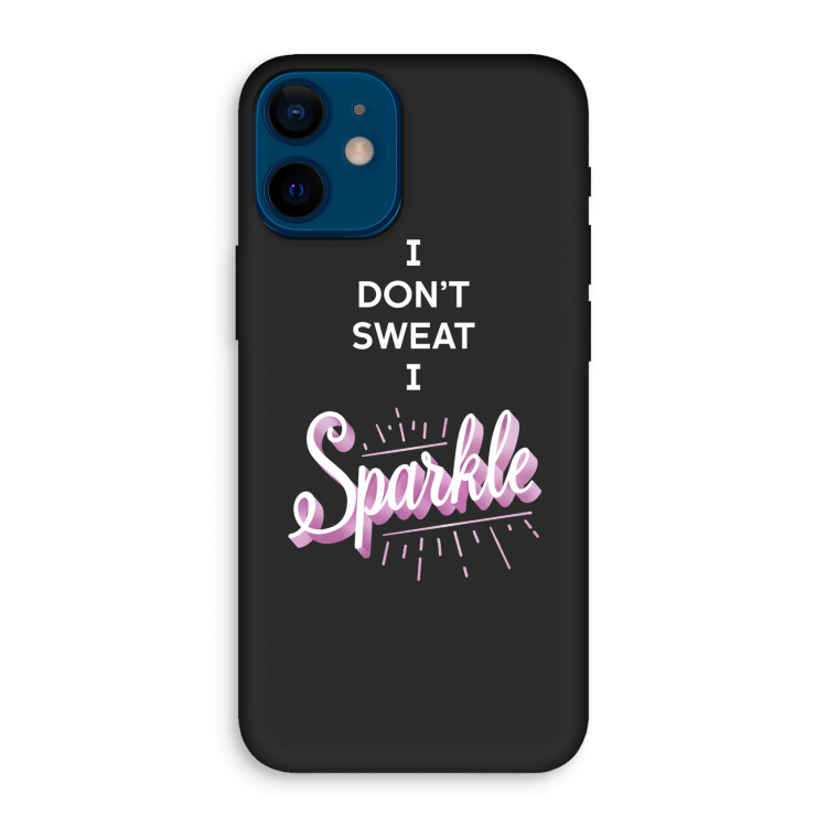 Sparkle quote: iPhone 12 mini Biologisch afbreekbaar hoesje
