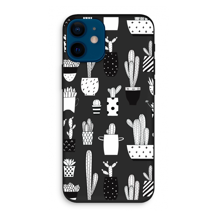 Cactusmotief: iPhone 12 mini Biologisch afbreekbaar hoesje