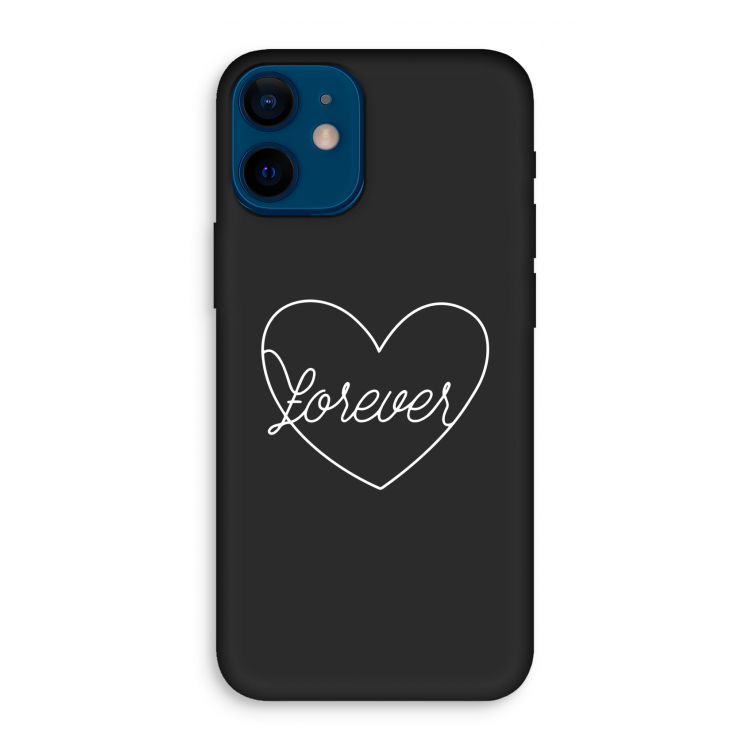 Forever heart pastel: iPhone 12 mini Biologisch afbreekbaar hoesje