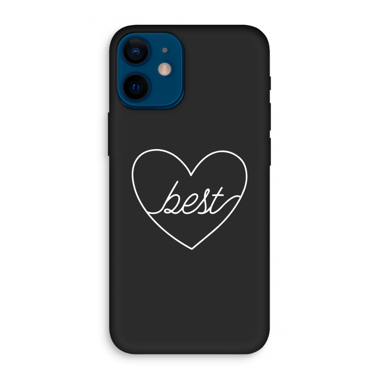 Best heart pastel: iPhone 12 mini Biologisch afbreekbaar hoesje
