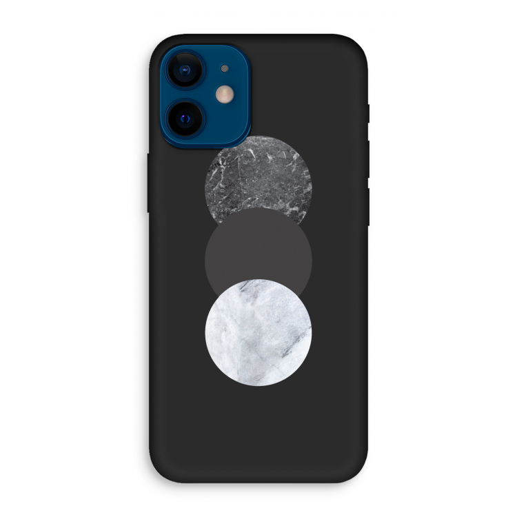 Marmeren cirkels: iPhone 12 mini Biologisch afbreekbaar hoesje